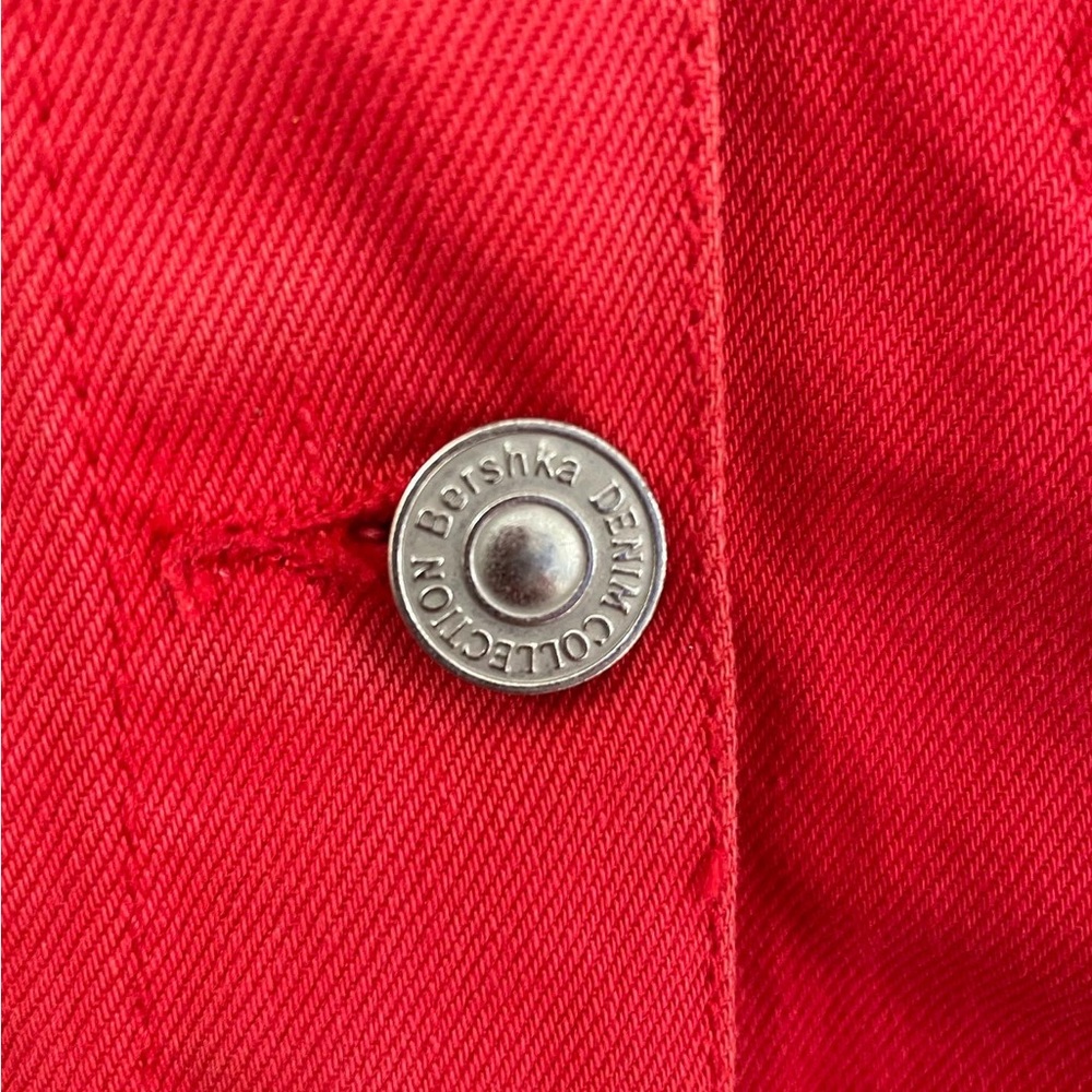 Bershka Red hot Denim jacket for men’s & Women’s - Picture 5 of 5